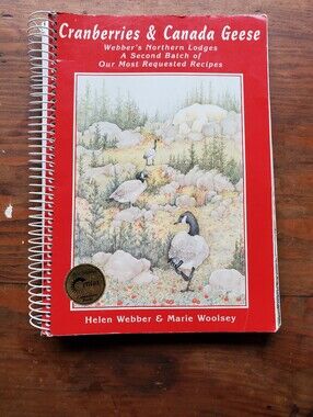 Cranberries and Canada Geese Cookbook Vintage 1996, Wild Game Cooking